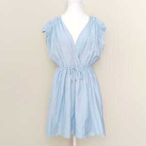 NWT Mustard Seed Mini Dress Light Baby Blue Size Large